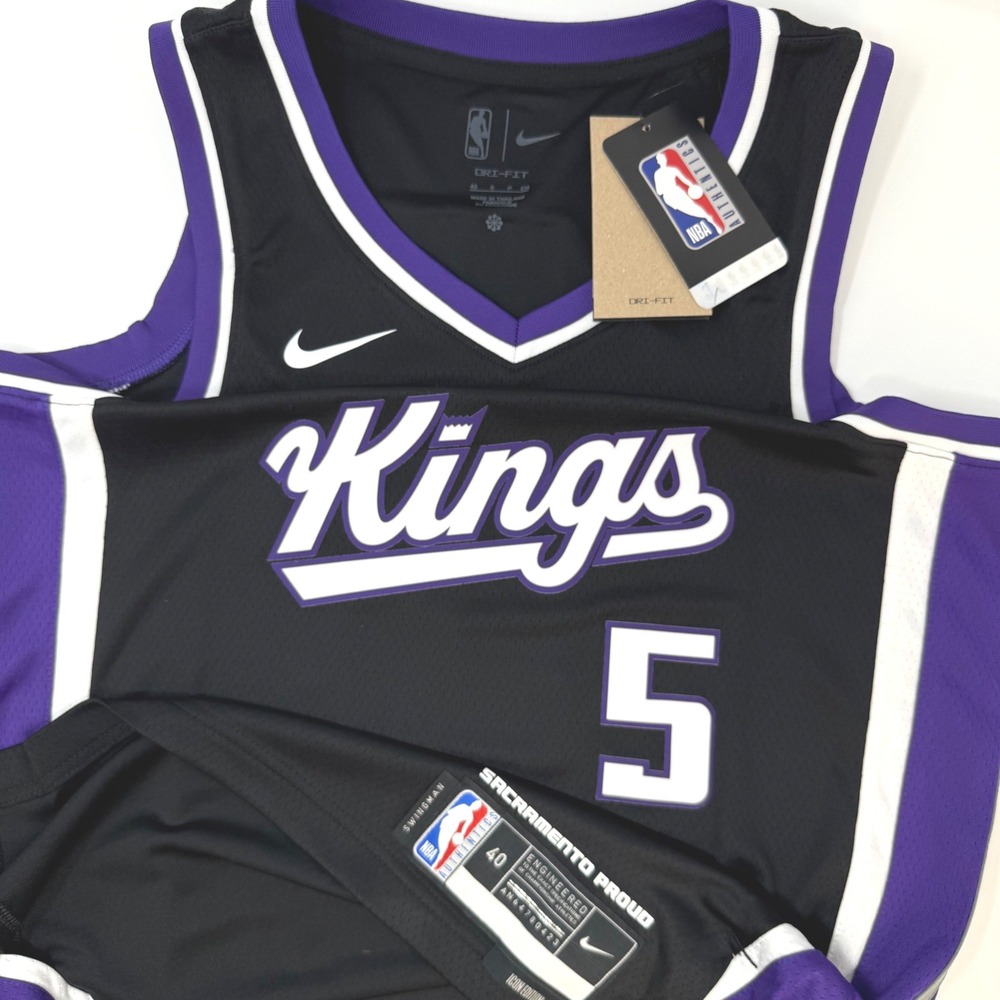 Nike Sacramento Kings De'Aaron Fox Icon Edition Swingman Jersey Mens‎ Small NEW